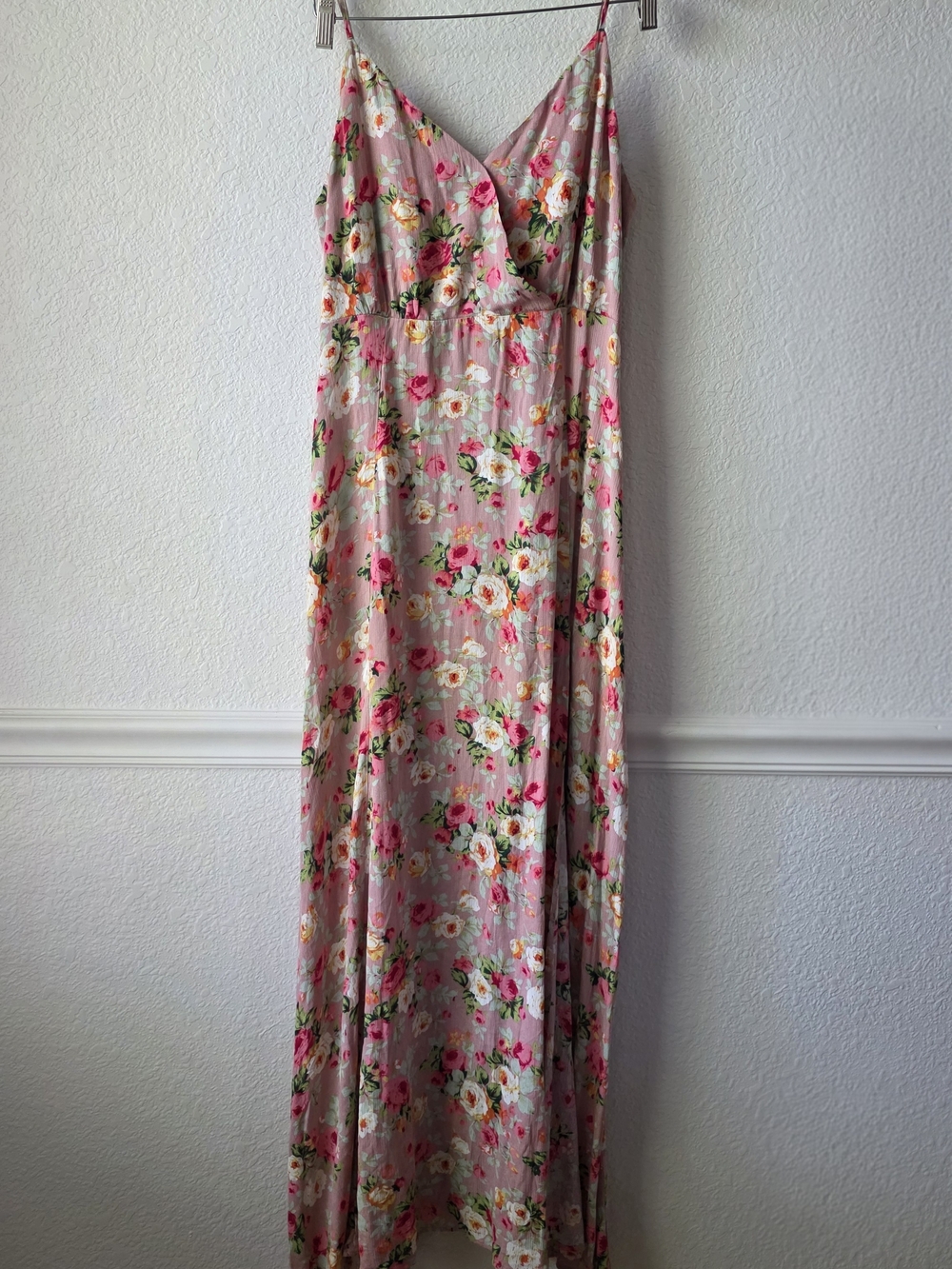 Lulus Everlasting Bliss Blush Floral Print Maxi Dress